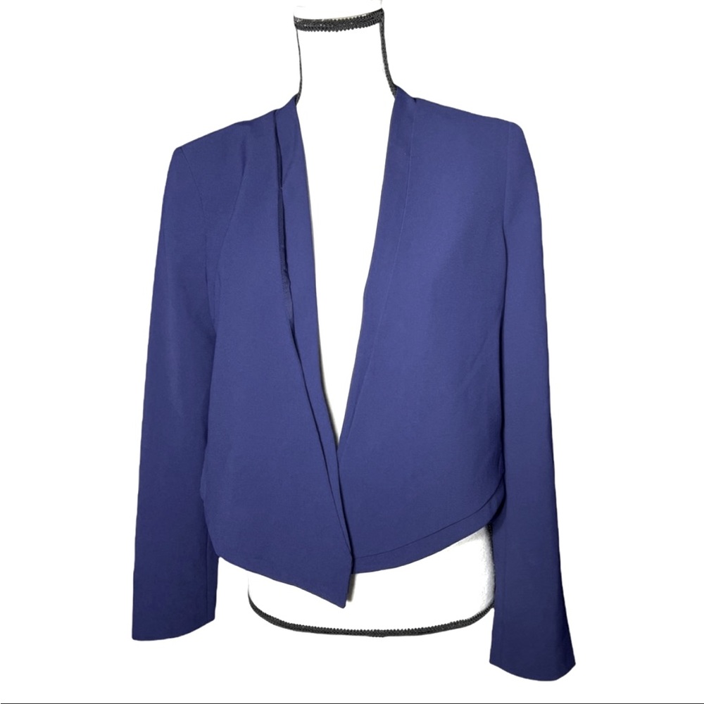 WHBM Navy Open Blazer 4